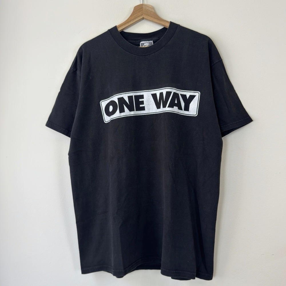 Vintage 90's Nike One Way Penny Hardaway RARE Black Tee Shirt - Large